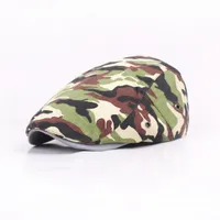 Berets Camouflage Brim Hat Men's Beret Taobao Säljer framåt Cap Outdoor Travel College Style Women's1