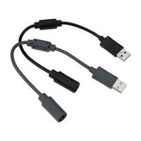 Black / Grey USB Breakaway Extension Cable Adapter Cord Vervanging voor Xbox 360 Wired Controller Game Accessoires
