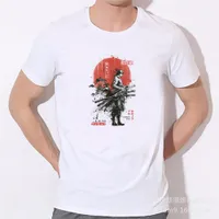 여름 티셔츠 남성 원피스 Zoro Samurai Wano Kuni Arc 만화 티셔츠 짧은 소매 캐주얼 힙합 Streetwear 애니메이션 프린트 셔틀