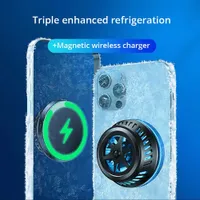 15W Magnetic Wireless Charge for iPhone 12 Pro 11  Samsung Xiaomi Smartphone Fast Charging Cooling Fan USB Charger Cooler System
