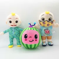 2021 미국 주식 Cocomelon 베개 부드러운 장난감 아기 플러시 JJ 인형 교육용 박제 장난감 어린이 선물 귀여운 장난감 Chritmas 선물 도매
