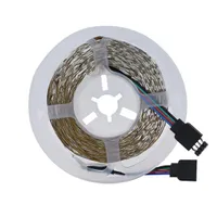 البلاستيك 300-LED SMD3528 24W RGB IR44 قطاع الخفيفة مع مجموعة IR عن بعد وحدة تحكم (الأبيض مصباح لوحة)