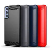 Carbon Fiber Brushed Texture Phone Cases for Samsung S20 Ultra Note 20 S21 FE A02S A12 A32 A42 A52 A72 A31 A41 A51