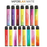 100% Original VaporLax Mate Disposable Device Pod Kit 500mAh Battery 3ml Pre-filled Cartridge 800 puff Vape Empty Pen 18 Colors Genuine a34