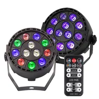 Disco Light 12W LED PAR RGBW DMX Stage Lighting Effect Light voor bruiloft DJ Evenement Party Show