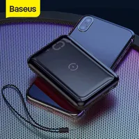 Baseus 10W Wireless Power Bank 10000mAh Quick Charge 3.0 + PD3.0 Powerbank Cargador de batería externo de carga inalámbrica para Xiaomi