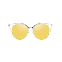 2021 Uanview (Uanview женская новая мода поляризованная металлическая красочная полые солнцезащитные очки WD0874 Y1ij