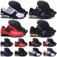 Shox Avenue 802 803 Arrival Men Avenue 802 전달 809 R4 Turb Black White Man Tennis Athletic Shoes Red Shoe Men Sport Designs