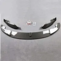 Front Bumper Lip Body Kits Three-piece Carbon Look ABS Materail For B-MW F32 F33 F36 MP Style Auto Parts