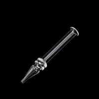 5 tum Quartz Dab Halm Portable Pen Style DAB Mini NC Clear Heady Quartz Tips Dab Tube för vax Torka örtolja