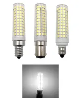 3pcs E11 E12 BA15d 136 LED SMD Bulb Lâmpada Luz Branca 120V 10W equivalente 100W halogênio