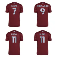 2022 2023 MLS Jersey Colorado Lewis Barrios Shinyashiki 22 23 Futebol Camisa Rapids Home Kit Uniformes Rubio Kaye Preço Wilson Galvan Camisetas Futbol
