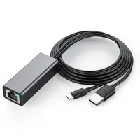 10pcs / lots مايكرو USB إلى RJ45 محول بطاقة الشبكة 10/100 ميغابت في الثانية إيثرنت محول USB 2.0 LAN RJ45 بطاقة التبديل ل Fire TV Google Chromecast