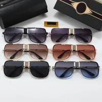 디자이너 선글라스 패션 기질 안경 남자를위한 자외선 방지 디자인 전체 프레임 6 색상 선택적 최고 품질