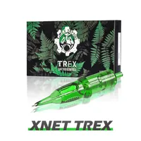 XNET Trex 20PCS Steril säkerhet Tatueringspatronnålar för Rotary Pen Round Liner Supplies 1RL 3RL 5RL 7RL 9RL 11RL 14RL 220224