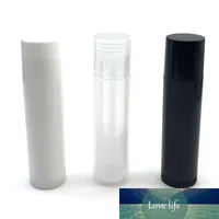 20Pcs 5G 5ML di plastica vuote Lip Balm Tubi Container Lip Gloss bagagli contenitore trasparente Bianco Nero