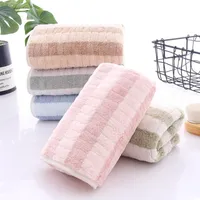 Miękkie Wygodne Mikrofibra Chłonna łazienka Ręczniki Domowe Szybki Suchy Niebieski Zielony Różowy Różowy Pasek Twarz