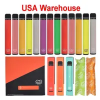ABD Stokta Puf Plus E Sigaralar Tek Kullanımlık Vape Kalem Cihazı 3.2ml Pods Önceden doldurulmuş buharlar PK Bang XXL Ultra Infinity Box Mod Elf