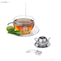 Acciaio inossidabile Infusore Teiera Teiera Tray Spice Tè Strainer filtro a base di erbe Accessori da tè Strumenti da cucina Infusore da tè BDC21