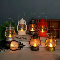 Tranditional Halloween Candlelight Electronic Candlestick LED Przenośny Pony Lantern Luminous Lantern Reps BAR Night Light