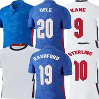 20 21スターリングカーンラシュフォードデリーホームホワイトブルーメンズキッズキットサッカージャージランチーシュタリッジアダルトユースサッカーシャツ制服2020 2021