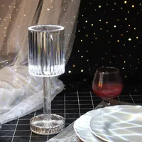 Luxury Cordless Crystal Table Lamp Living Room Touch Dimming Reading Lamps with USB Charging bedside lamp valentines day gift