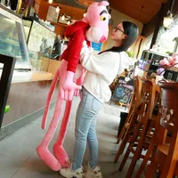 1PC 55-150CM High Quality Big Size Baby Toys Plaything Cute Naughty Pink Panther Plush Stuffed Doll Toy Home Decor Kids Gift Y2001298i