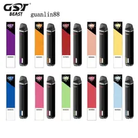 Authentic GST Beast Sigaretta dispositivo monouso Pod 6.8ml Kit Cartuccia 2000Puffs Vape Vuoto Pen Multicolor A58
