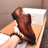 2021 zapatos de vestir para hombre casuales de cuero genuino de los holgazanes de los hombres marca de diseño del banquete de boda de oficina Oxford formales tamaño 38-44