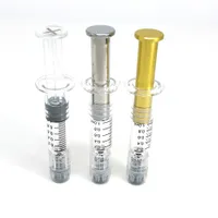 1ML Luer Lock Glass Syringe with Measurement Mark Tip For Oil Cartridge Thick Oil Tank Clear Color Oil Filling Tool Injuector