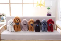 Carino barboncino teddy cane simulazione farcito animale peluche giocattolo ragazze regalo di compleanno decorazione della casa LJ201126