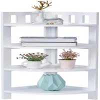 US stock 4-Tier Storage Holders Corner Shelf Ladder Stand Bookcase for Living Room Bathroom Shower Organizer Waterproof Shower Cad268p