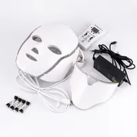 2021 Alta Qualidade Portátil Beauty Beauty Salon Home 7 Cor LED Luz Terapia Face Neck Mask Photon LED PDT Máscara Facial