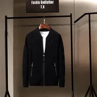 2020 Yeni Moda Erkekler Kış Nakış Kazak V Yaka Uzun Kollu Örme Swatercoat Ithal Giyim Artı Boyutu S-2XL