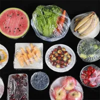 100pcs Disposable Foods Cover kithchen Bulk Food Storage Refrigerator fruit food Stretch Leftovers protection flim Dustproof Bowls Cups Caps bag 20220104 Q2