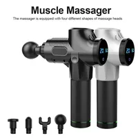 30 Myofascial PhysioTherapy Instrument Mute Massage Gun Touch Screen Fascia Electric Warp Film Impact Koppla av djup träningsutrustning
