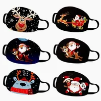 Christmas Halloween Face Mask christmas decorations adult kid cotton face masks reusable Anti-dust Mask Fashion Party Mask 7 style317V