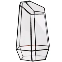 料金ガーデンミニチュアミニランドスケープのための装飾的な花の花輪の家の温室六角形のガラス花瓶