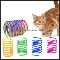 Cat Toys Supplies Pet Home & Garden 4 Pcs Plastic Colorf Spring Cats Toy Interactive Play Springs Kitten Jum Training Durable Wzg Tl0797 Dro