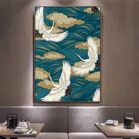 Posters de pintura de lona Pôsteres e impressões chinesas Pássaros Mural HD Wall Art Fotos para sala de estar Decoração Dining Children Hotel Decor