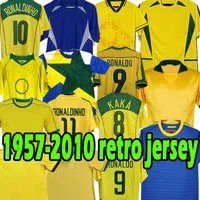 1998 Brasil Soccer Jerseys Retro Shirts 2002 Carlos Romario Ronaldinho 2004 Camisa de Futebol Classic 1994 Brazils 2006 1982 Rivaldo 1988 2000 1957 2010