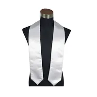 66-дюймовая сублимация Пустые выпускные галстуки STOLS HOME Textile Gress Старший студент V-образным вырезом логотип Печать для студентов
