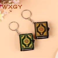 Keychain Party Favor Quran Book Cool Cute Car Bag Key modieuze accessoires ring mini mode groothandel islam cadeau 175 k2