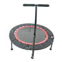 Trampolines 40-Zoll-Mini-Trainer-Trampolin für Erwachsene oder Kinder - Indoor-Fitness-Rebounder-Trampolin mit Safety Pad | Max. Laden von A52.