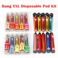 Bang XXL Display E Cigarros Device 800mAh Power Bateria Pré-preenchido 6ml Pod 2000 Puffs XTras Kits Vape Vape Pen vs Bar Fluxo Xtra Plus SufflVapen