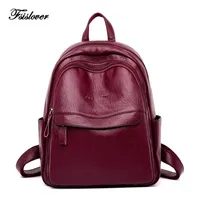 100% Genuine Leather Women Backpack Female Casual Multifunction School Bag Designer Shoulder Bag Women Travel Backpack mochila 220119