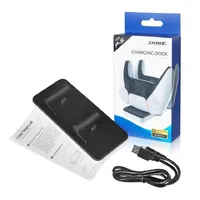 Dual Charging Dock Double Charger Cradle Charge Desktop 2 Bay Gampad Power Recharge for Sony PS5 Player Bluetooth Controllers075a38 a40