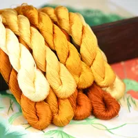 Suzhou ricamo ricamo seta in seta fili ricamata altre arti e mestieri di seta fai da te speciale set di colore brillante arancione marrone 20211225 q2