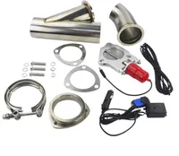 Exhaust Pipe Car Modification Electric Remote Control Stainless Steel System Valve Adjustable Sound Controller Set1