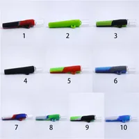 Portable Adult Silicone Pipe Men Glass Pipes Smoking Accessories Mini Multicolor Popular In Europe And America 3 5xm J2
